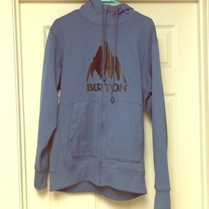 Burton size large zip up hoodie